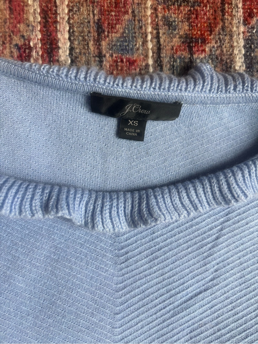 J. Crew XS Ruffle Neck Sweater - Picture 2 of 4